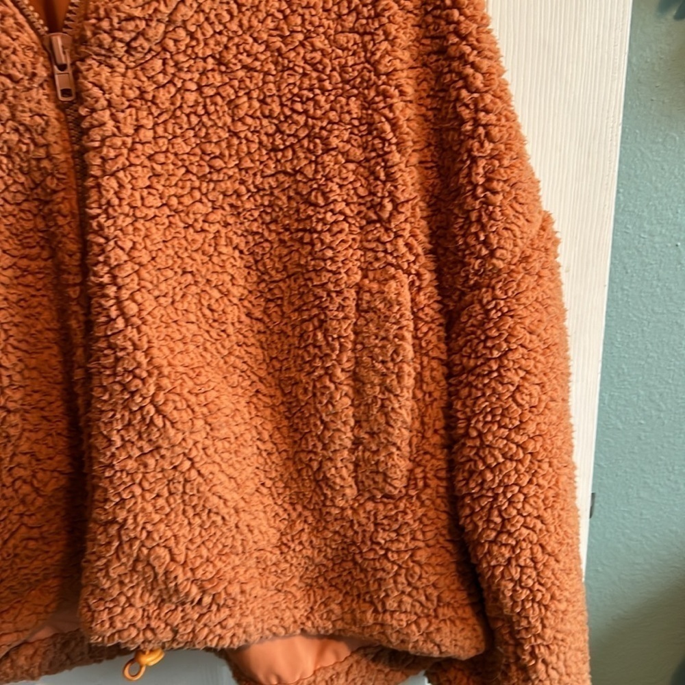 Urban Outfitters full zip fuzzy coat. - Picture 5 of 8